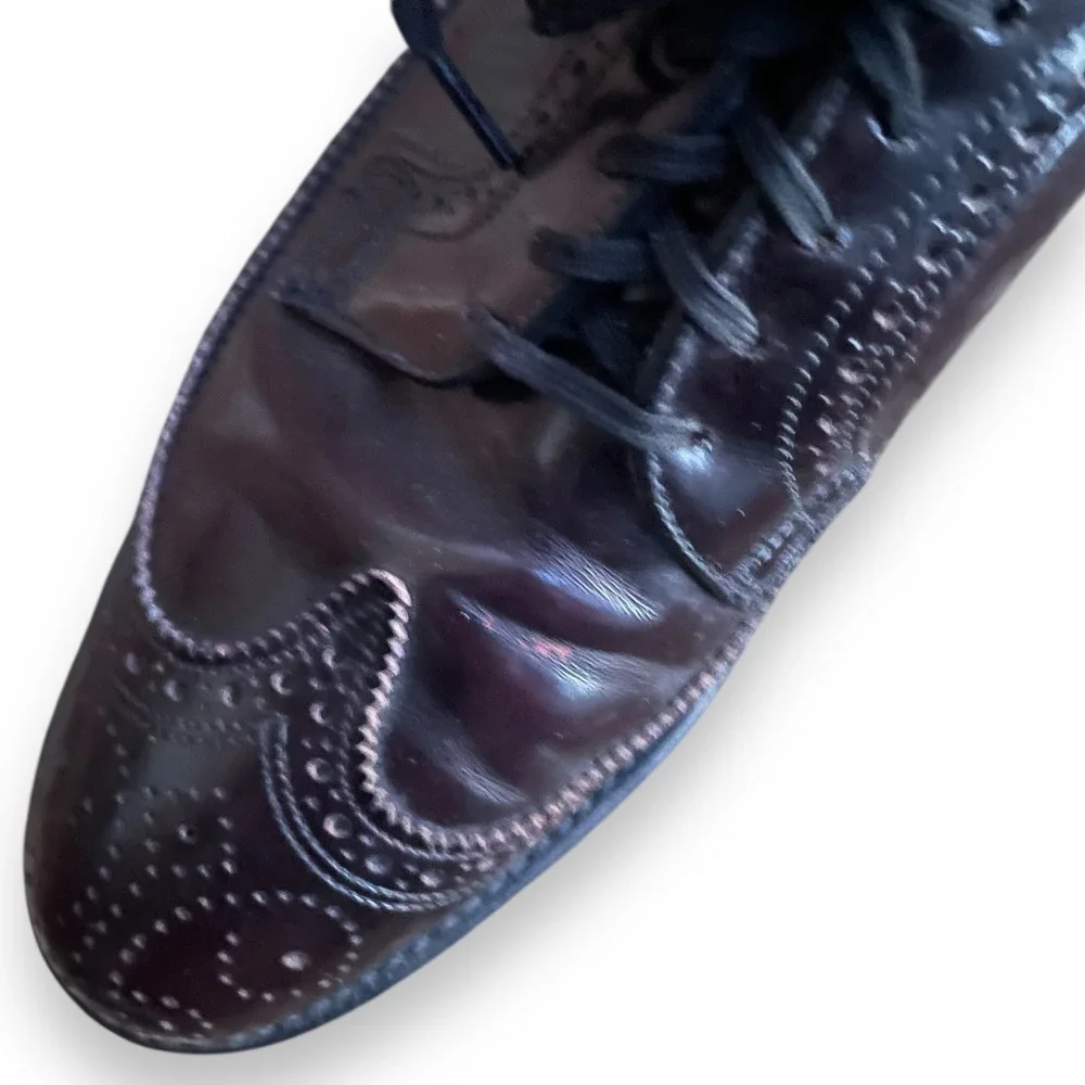 Stuart McGuire Men's Burgundy Wingtip Brogues Oxford Leather‎ Dress Shoes 9.5 C
